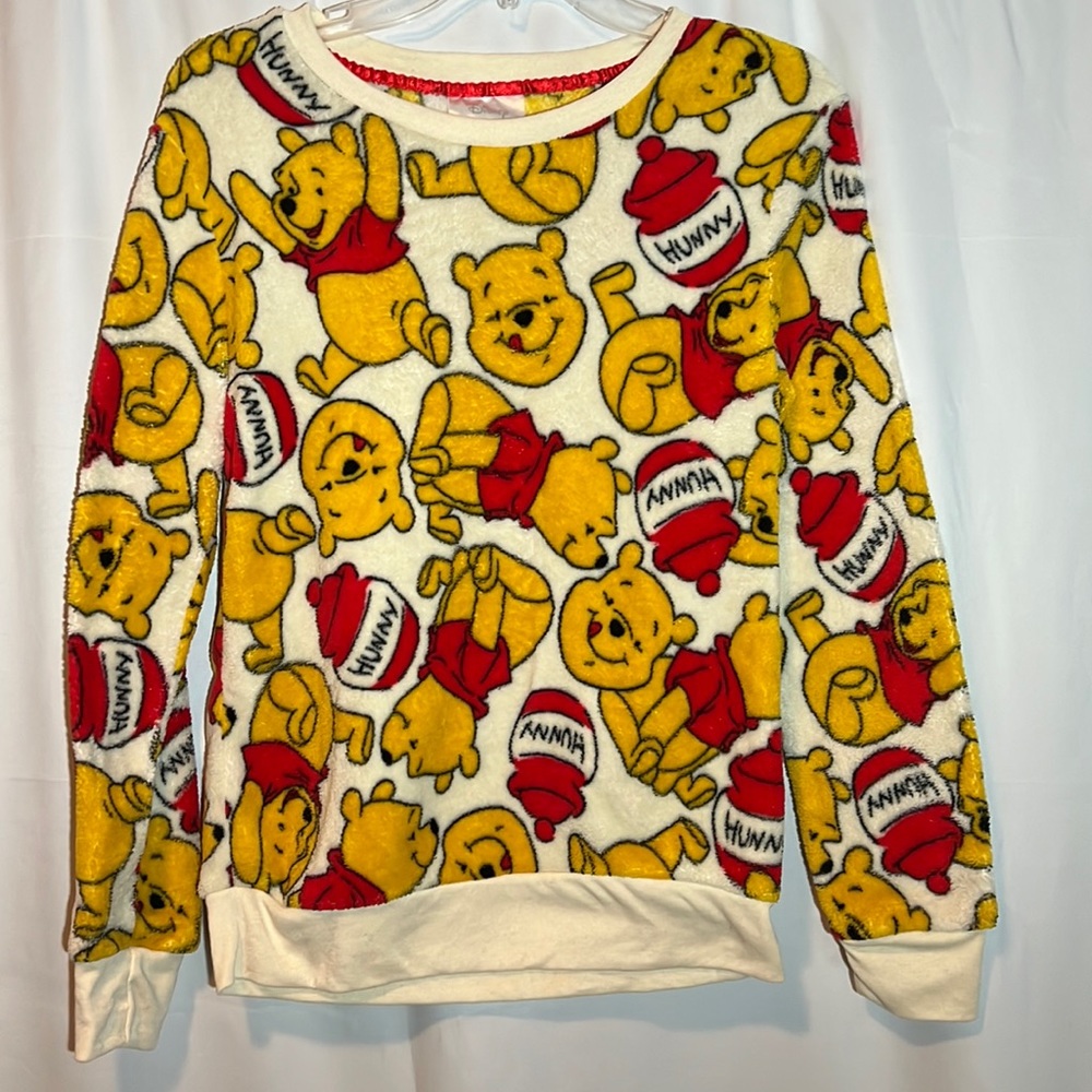 Disney Winnie the Pooh fuzzy sweat shirt size small